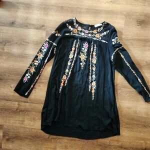 Altar'd State Floral Embroidred Blouse